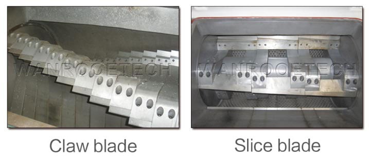 plastic crusher machine blade type