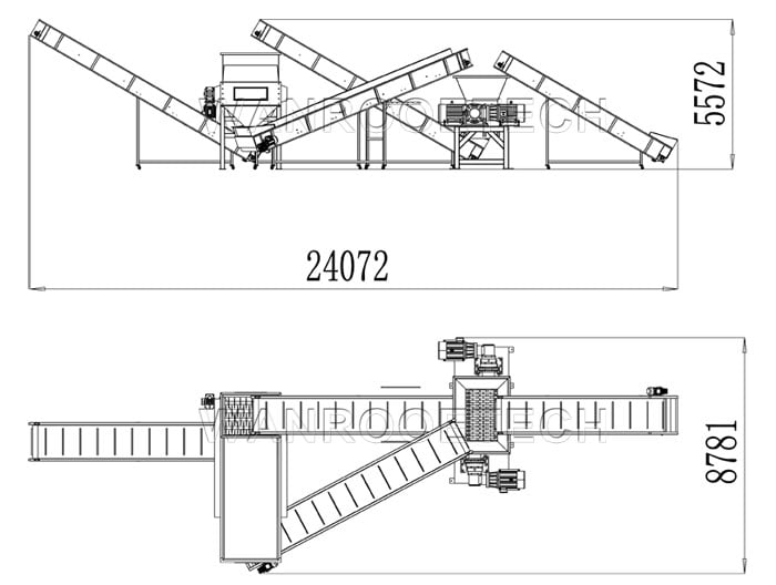 Tire Shredder, TDF Shredder, Car Tire Shredder, Tire Crusher, Tyre Crusher