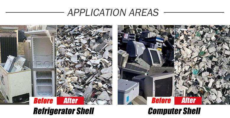 Shredder Machine, Waste Shredder Machine, E-waste Shredder, WEEE Shredder, Home Appliance Shredder