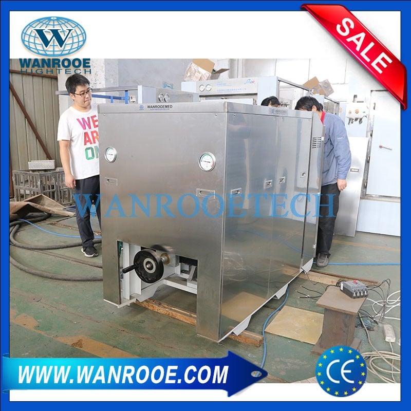 Hospital Waste Treatment Disposal Equipment Medical Waste Shredder Machine with Sterilizer