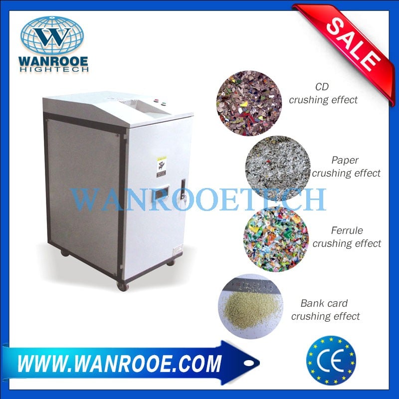 Industrial Metal Credit Card ID Card Shredder Machine