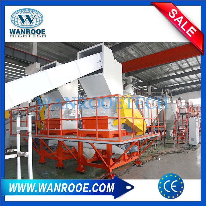 2000kg/h PET Bottle Recycling Washing Machine WANROOETECH