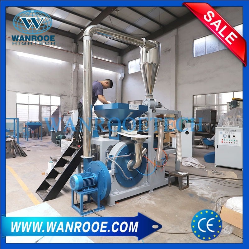 PE Plastic Grinder Mill Pulverizer Machine