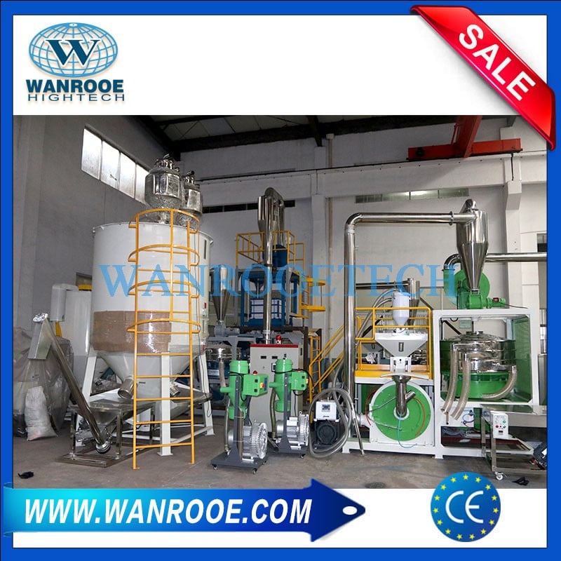 Waste PVC PMMA PC PA Disc Plastic Pulverizer Mill Grinder