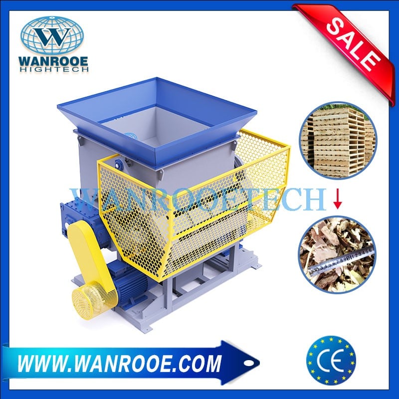 wood case shredder, wooden case shredder, wood box shredder, shredding machine, waste wood shredder