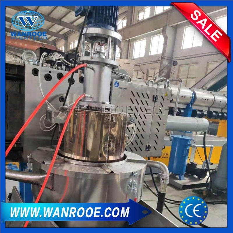 PP PS Grinded Material Plastic Pelletizing Machine