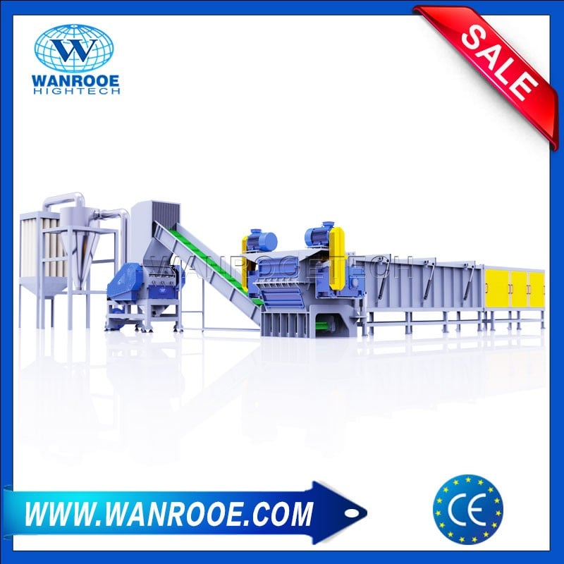 Large Diameter PVC HDPE Corrugated Pipe Horizontal Shredder Machine