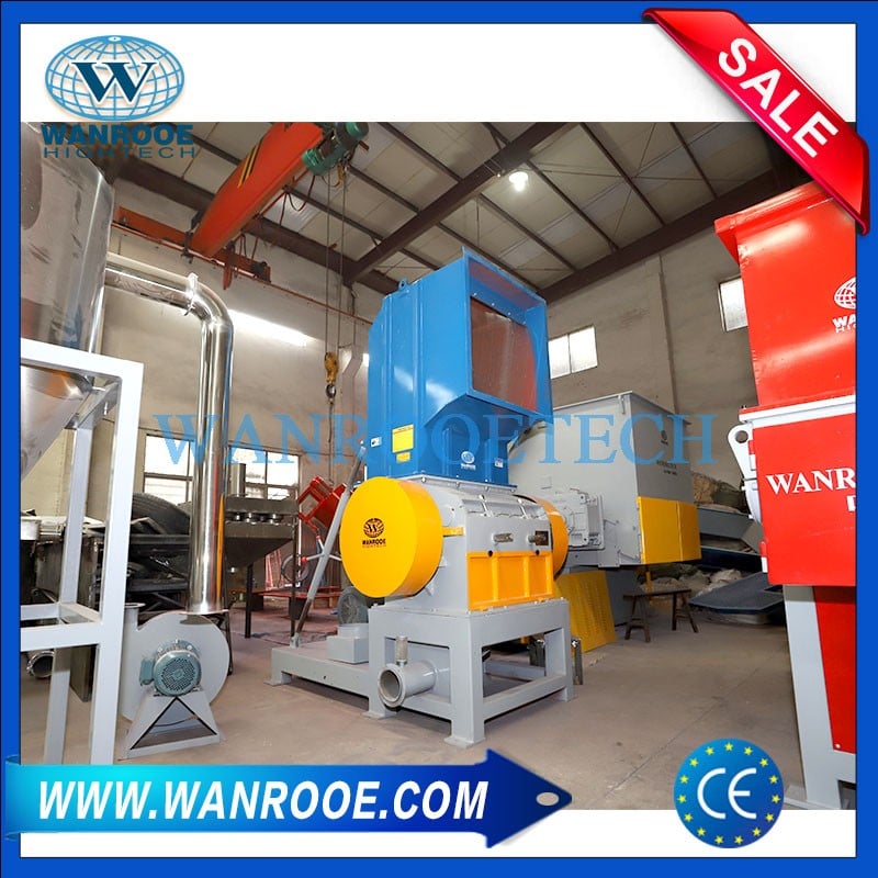 PC PET Plastic Bottle Barrel Hollow Grinder Crusher Granulator Machine