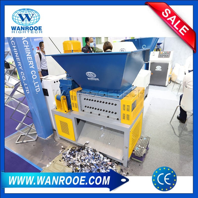 Double Shaft Shredder Machine Plastic Soft Film Products Recycling