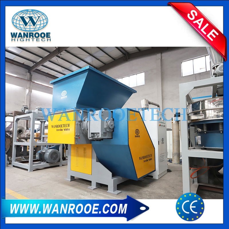 600kg/h Waste Cardboard Magazines Paper Tube Shredder-WANROOETECH