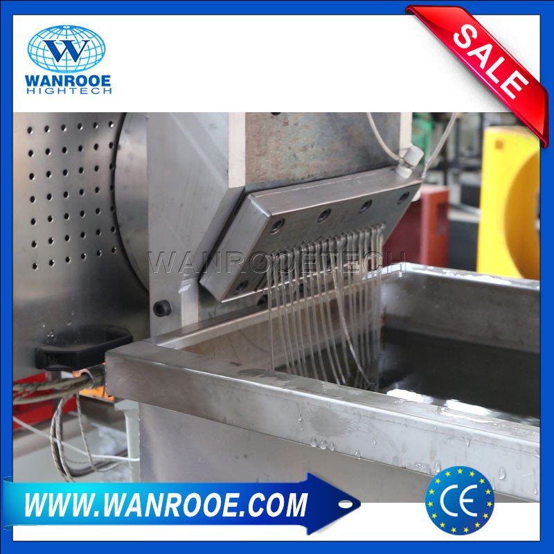 PET Flakes Twin Screw Granulación de la máquina de granulación