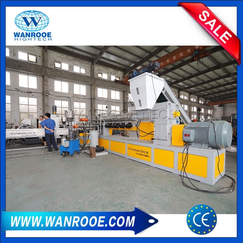 Plastic Scraps Pelletizing Machine Double Stage Granulating Machine