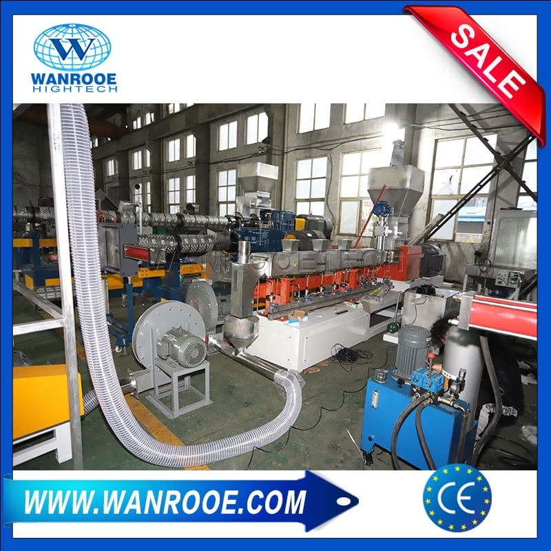 Single Screw Waste Plastic Granules Making Machine