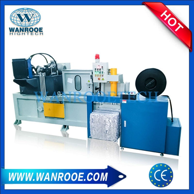 Fully Automatic Hydraulic Metal Baler Aluminium Can Double Head Baler Machine
