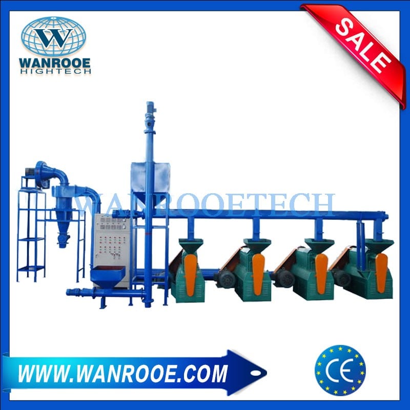 Heavy Duty Car Truck Tire Tyre Rubber Crusher Granulator Machine