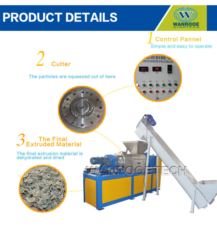 PP-PE-film-Squeezing-pelletisation-machine-détail