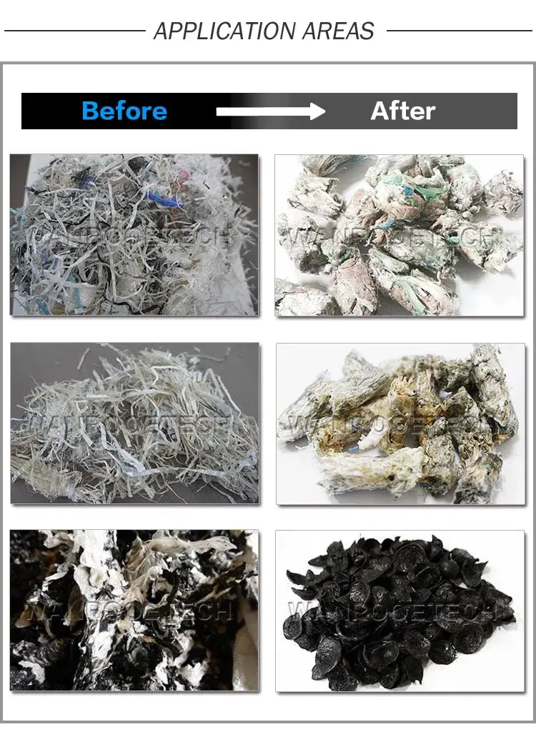 Plastic Film Recycling, Plastic Film Pelletizer, Plastic Squeezing Drying Pelletizer, PP PE Film Squeezing Dewatering Pelletizing
