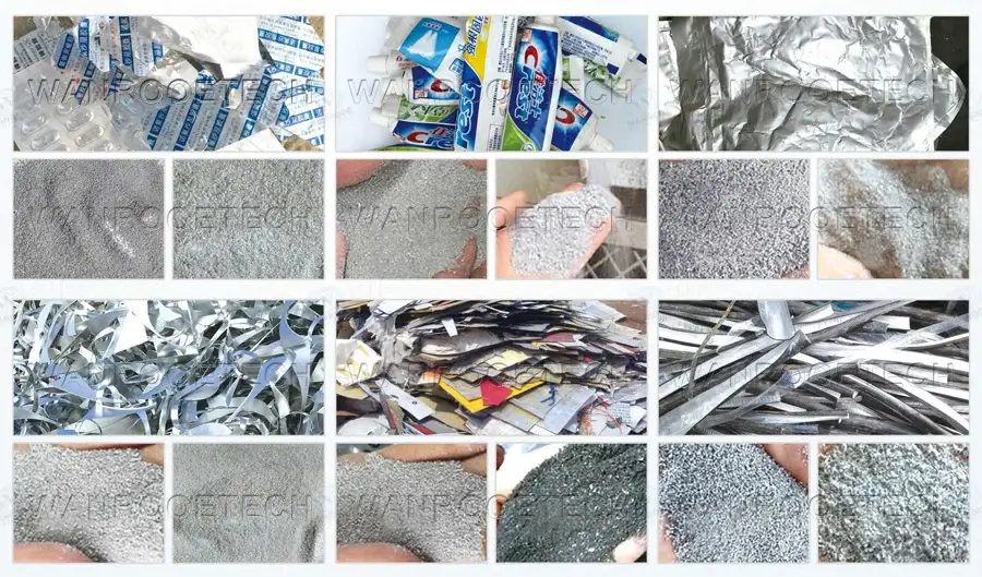 aluminum plastic recycling machine application