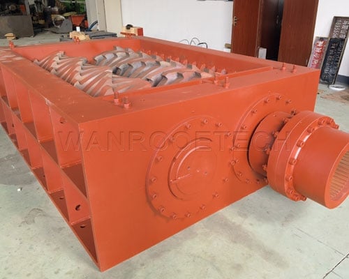 double shaft shredder chassis