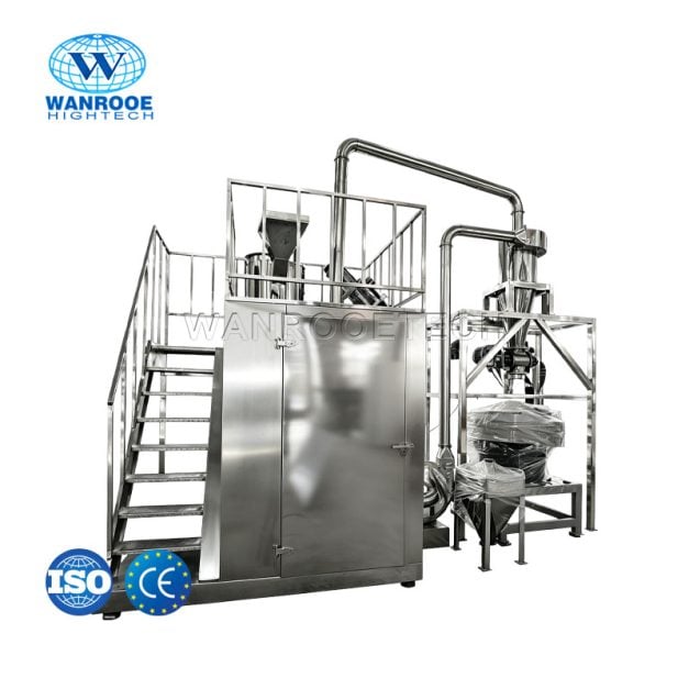 Industrial Cryogenic Plastic Pulverizer Grinder Machine WANROOETECH