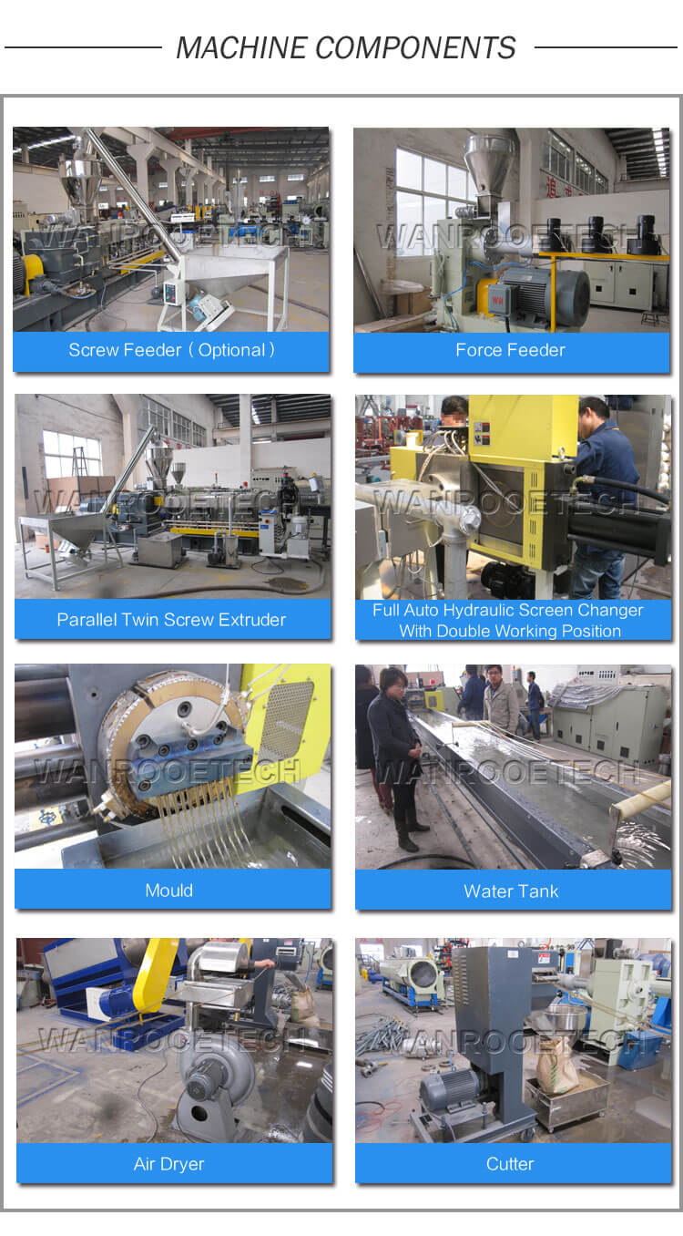 PET Flakes Pelletizing Granulating Machine,PET Granulating Machine,PET Pelletizing Machine,Plastic Pelletizing Granulating Machine,Parallel Twin Screw Pelletizer